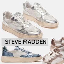 Steve Madden メタリック プラットフォーム ダメージ スニーカー