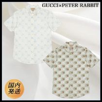 キッズ♪【国内発送★ピーターラビット×GUCCI】コットン シャツ