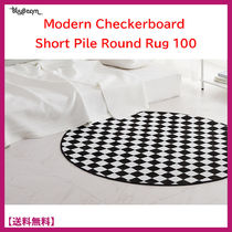 BUYBEAM★Modern Checkerboard Round Rug★円形ラグ (100X100)