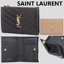 国内直営**SAINT LAURENT**　二つ折りジップウォレット