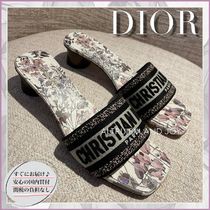 【24SS◆優しい色合いの花々が美しい】DIOR Dway ヒールスライド