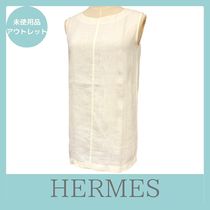 【国内発送】HERMES ノースリーブシャツ リネン アウトレット