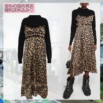 関送込み【sacai】Leopard-print wool dress