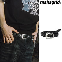 【mahagrid】24SS★ WESTERN EYELET LEATHER BELT