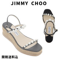 【JIMMYCHOO】ウェッジ＆パールサンダル【関税送料込】