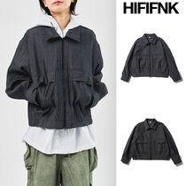 【HI FI FNK】Mei Cropped Denim Jacket