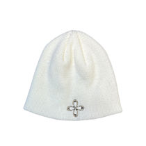 【SURGERY】surgery clover logo short beanie 'white'