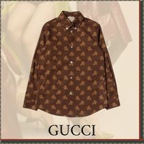 GUCCI☆KIDS  柄がかわいい☆ポプリン ボタンダウンシャツ