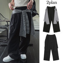 【2plan】Mir layered long shirt slacks