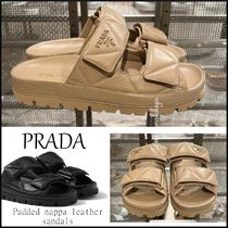 PRADA＊Padded nappa leather sandals レザーサンダル＊送料込