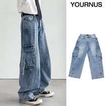 【YOURNUS】Valletta Strap Cargo Denim Pants