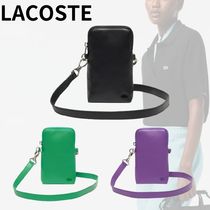 ■LACOSTE■ラコステ レザーショルダースマホポーチ