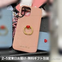 【国内発】MiuMiu iPhone12PRO ケース リング付き ギフト包装可