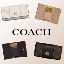 上品☆Coach 6リングキーケースホースアンドキャリッジプリント