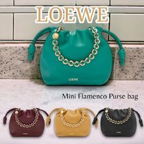 LOEWE＊Mini Flamenco Purse bag レザー パースバッグ＊送料込