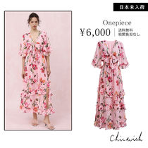 CHICWISH(シックウィッシュ)｜タイフロント花柄マキシワンピース