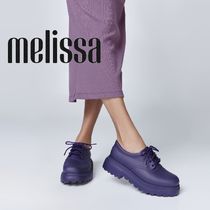 Melissa追跡付/送料込 雨の日対策レースアップ厚底シューズ