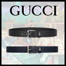 新作【GUCCI】インターロッキングG ベルト（スクエア バックル）