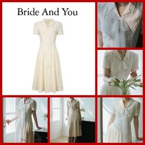 ★BAU by Bride And You★RIBBON LACE LONG DRESS (IVORY)