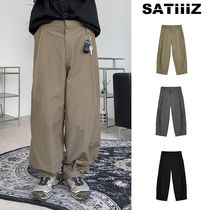 【SATIIIZ】Dunen Pintuck Nylon Slacks