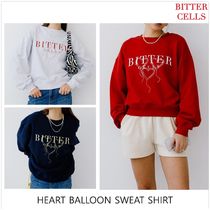 [BITTER CELLS] HEART BALLOON スウェットシャツ ★新作・24SS★