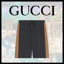 新作【GUCCI】GGインサート コットンジャージー ショートパンツ