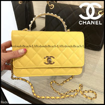 【超希少なパール付きハンドル】CHANEL★チェーンウォレット