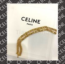 CELINE◆レア商品 ロゴ ダブルチェーン ブレスレット GOLD