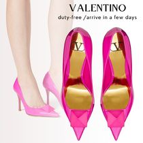 【VALENTINO】  スタッズ エナメル パンプス マッチングスタッズ