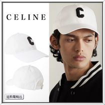 CELINE ロゴ アップリケ コットンギャバジン キャップ 人気