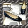 Jimmy Choo パンプス JCエンブレム☆Jimmy Choo LENI レザー フラット パンプス BLACK