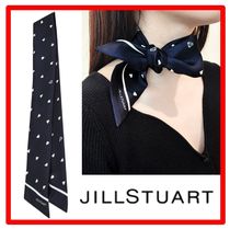 ☆韓国の人気☆【JILLSTUART】☆ネイビー ハート スカー.フ☆