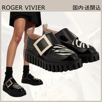 ROGER VIVIER パテントレザー プラットフォーム ローファー 厚底