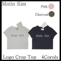 ★関税/送料込★Matin Kim★LOGO CROP TOP