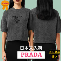 【PRADA】日本未入荷★ウール＆カシミア　ロゴ　ニット