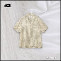 《AMI》 HSH203 SE0002 716 POLKA DOT SHORT SLEEVE SHIRT