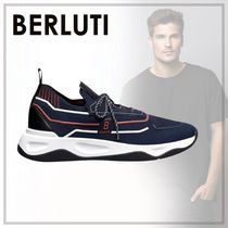 トレンド【BERLUTI】Shadow ランナースニーカー ニット＆レザー