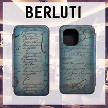 【Berluti】おしゃれ☆Scritto Leather iphone 15 Pro Max Folio