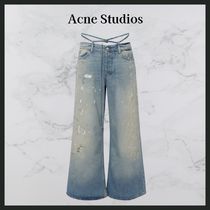 ★関税込★ Acne Studios スプラッシュペイント フレアジーンズ