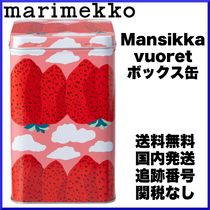 【限定レア品】marimekko マリメッコ/Mansikkavuoret ボックス缶