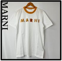 ★関税込★MARNI★コットンTシャツ　ロゴプリント　イエロー★