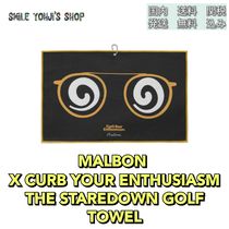 24SS★MALBON X CURB YOUR ENTHUSIASM THE STAREDOWN GOLF TOWEL