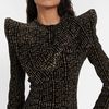 BALMAIN ワンピース 送料関税込み★BALMAIN★モノグラム スパンコール ミニドレス(6)