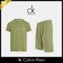 Calvin Klein セットアップ 【Calvin Klein】ロゴ ライン 上下セット グリーン / 送料無料