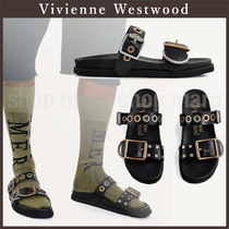 Vivienne Westwood◆Alex スタッド サンダル◆レザー ブラック