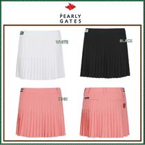 【PEARLY GATES】Women's Side Logo Pleated Culotte Skirt