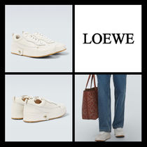 人気アイテム*LOEWE*メンズ レザー 厚底スニーカー レースアップ