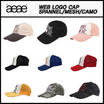 ★aeae★WEB LOGO CAP 5PANNEL MESH CAMO★関税込★