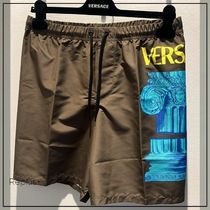 【Versace】スイムウェア ロゴ メデューサ コロンナプリント