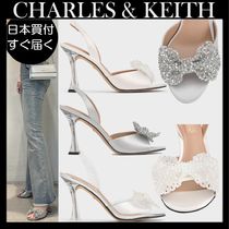 【すぐ届く】 CHARLES & KEITH リボン 可愛い 美脚 サンダル